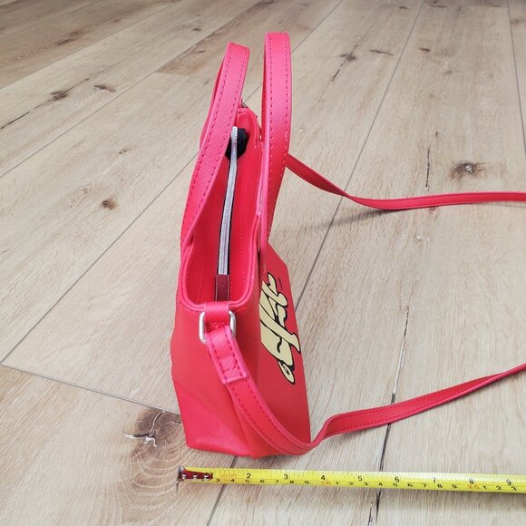 Marc Tetro Red Pug Dog Small Tote Crossbody Bag Purse NWOT - Picture 5 of 16